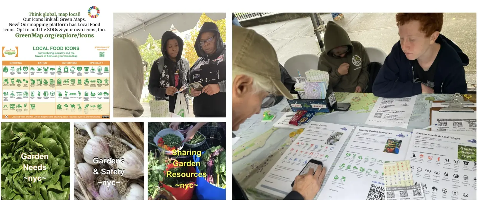 Getting insights about gardens from community gardeners at the GreenThumb Harvest Fair