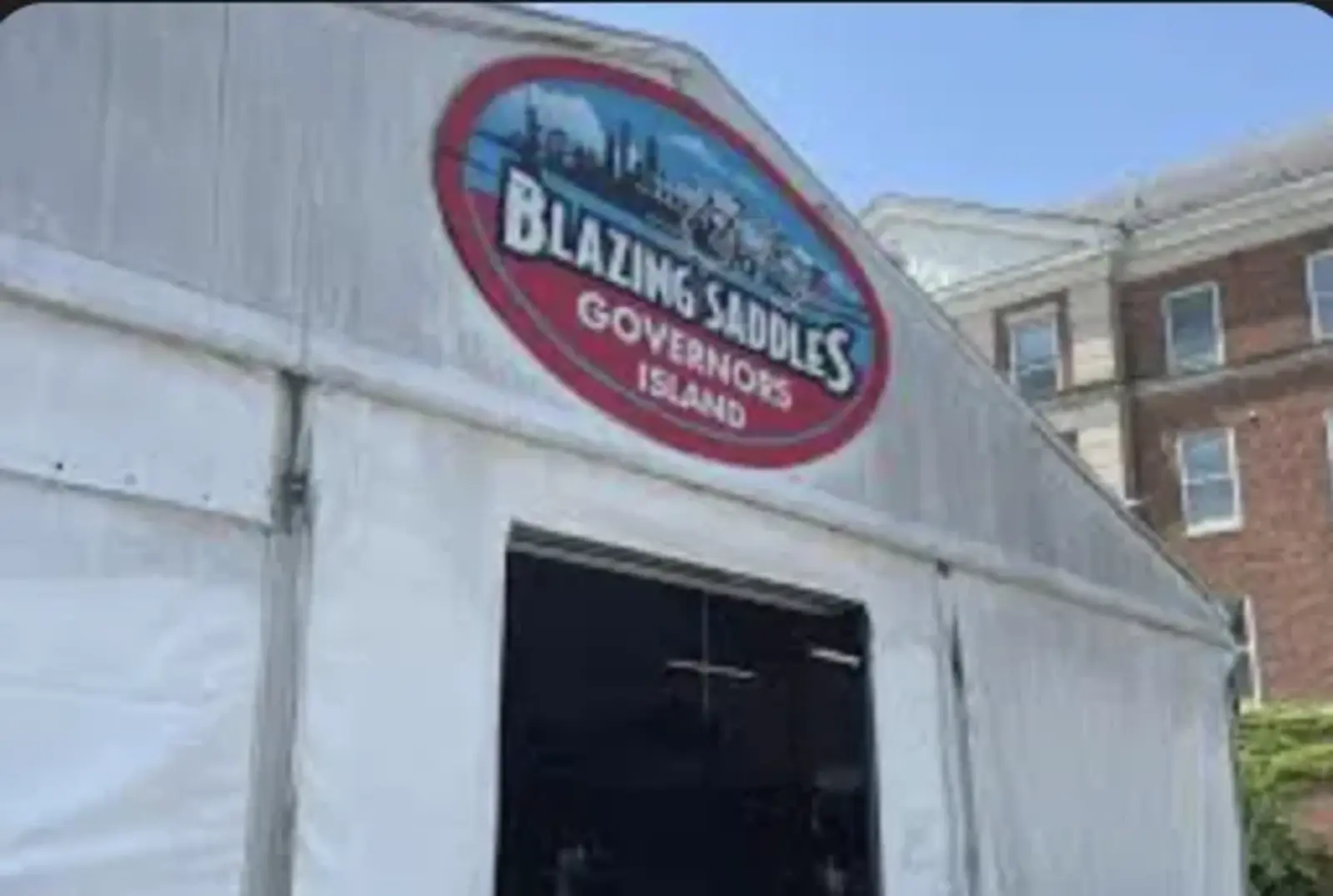 blazing saddles tent